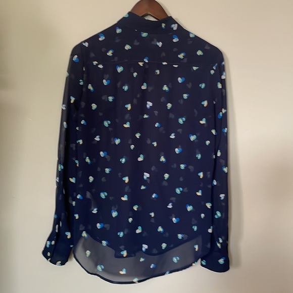 A new day sheer button up blouse - Picture 5 of 16